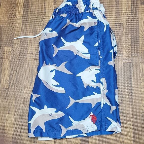 U.S Polo Assn. Shark Print Swim Trunks Size Boys Medium - Picture 9 of 14